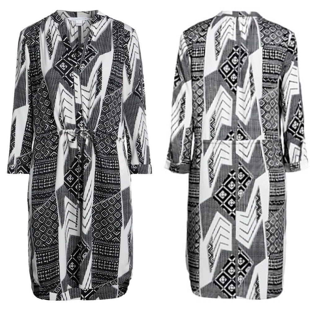 Diana von Furstenberg x Revolve Freya Silk Stretch Shirt Dress Size 2 FLAWED - Picture 10 of 14